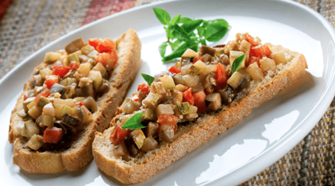 recipe image Brusqueta de legumes
