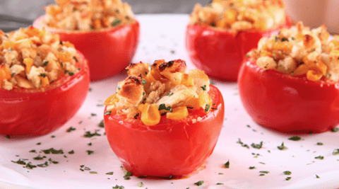 recipe image Tomates Recheados Gratinados