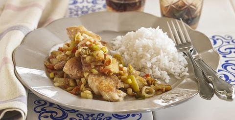 recipe image Linguado com alho poró e nozes