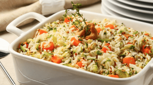 recipe image Arroz de forno com castanhas