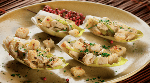 recipe image Entrada fria de frango e alho-poró