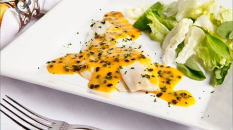 recipe image Linguado com Maracujá