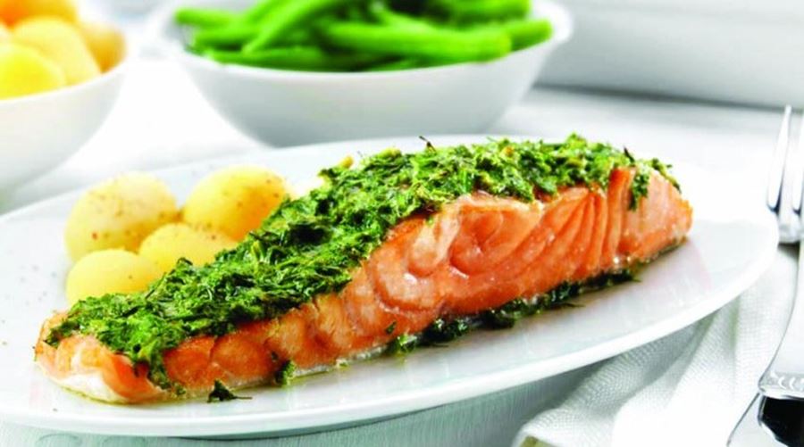 recipe image Salmão Assado com Molho Dill