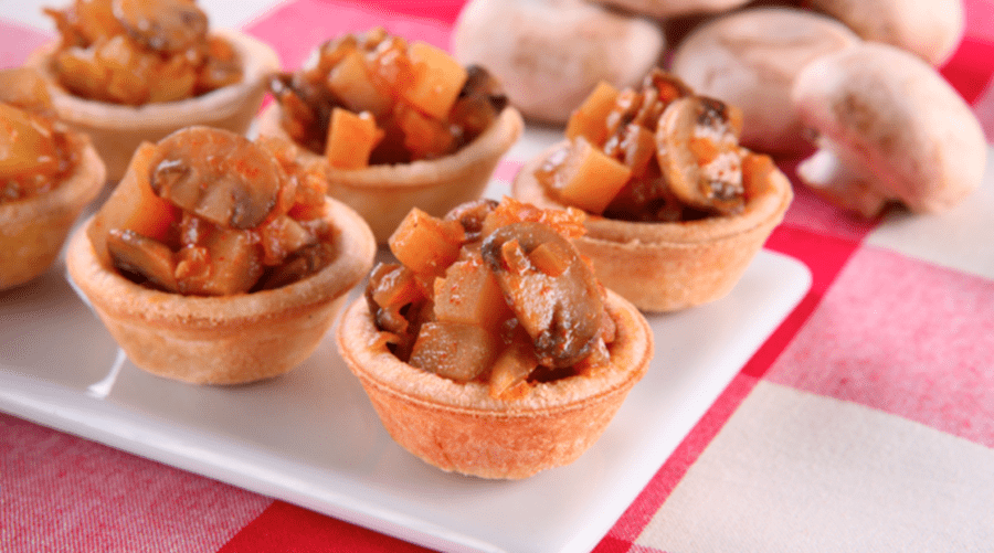 recipe image Tortinhas de Goulash (Cogumelos)